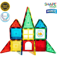 Unlock Creativity and Learning with Shapemags 32-Piece Magnet Building Tiles - Junior Starter Set