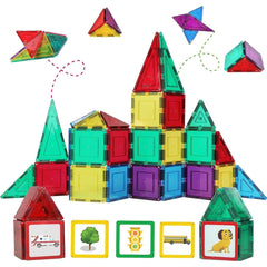 Unlock Creativity and Learning with Shapemags 32-Piece Magnet Building Tiles - Junior Starter Set