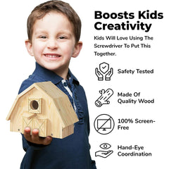 Woodworking Building Kit for Kids and Adults - Set of 3 DIY Carpentry Wood Model Projects